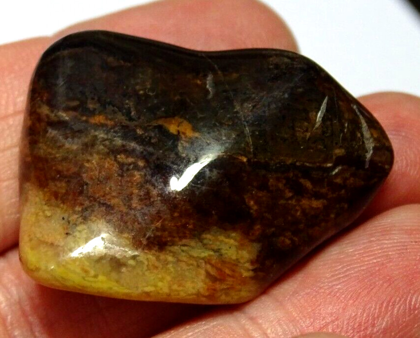 VERY RARE LARGE BUSTAMITE TUMBLESTONE – Heart, Angels 3.6 x 2.7 cm 24.18 gms #23