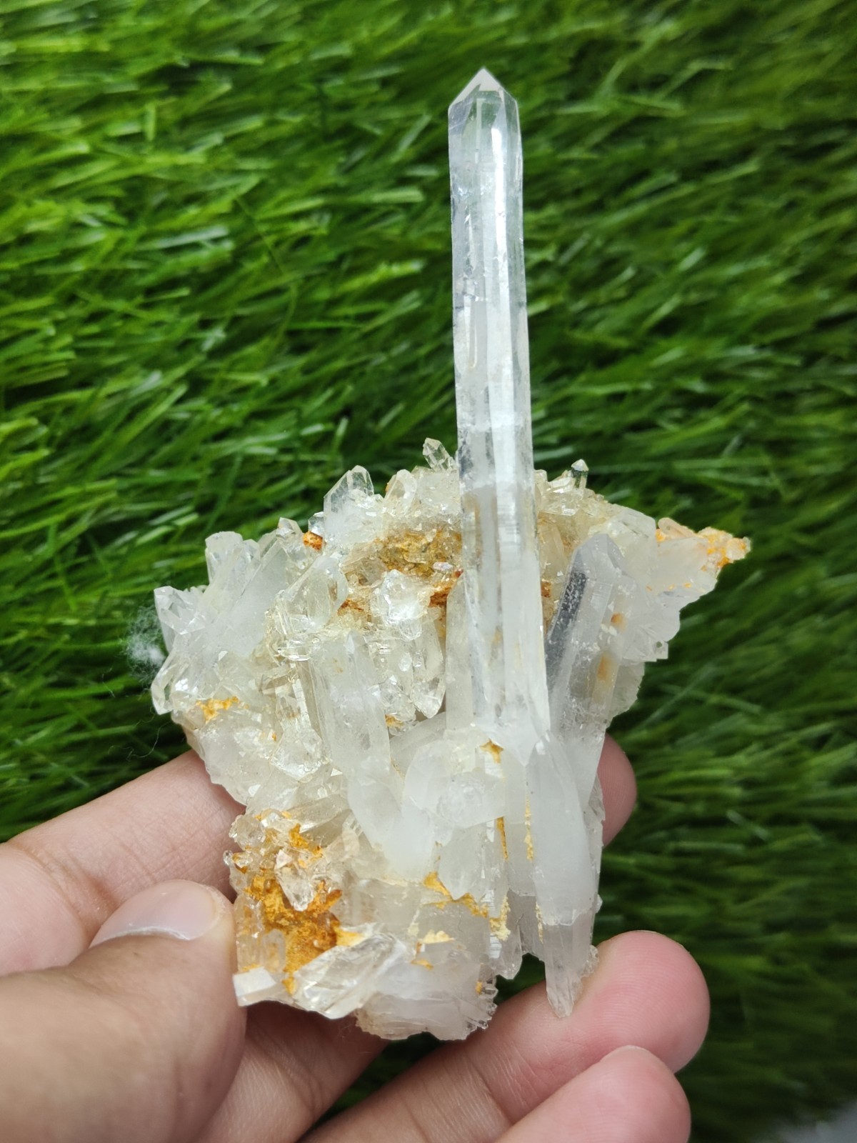 Faden Quartz Aesthetic Crystals On Matrix Having Perfect Growth & Lustre Pak.