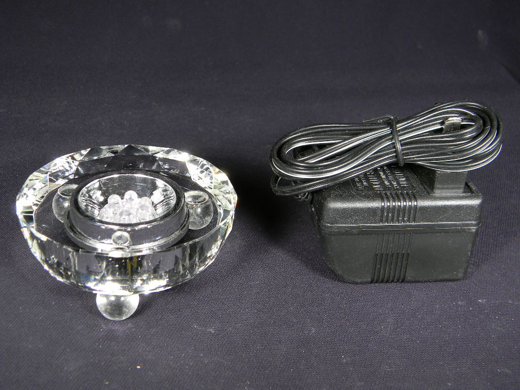 Clear Acrylic LED Lighted Display STAND With MULTI-COLOR Lights