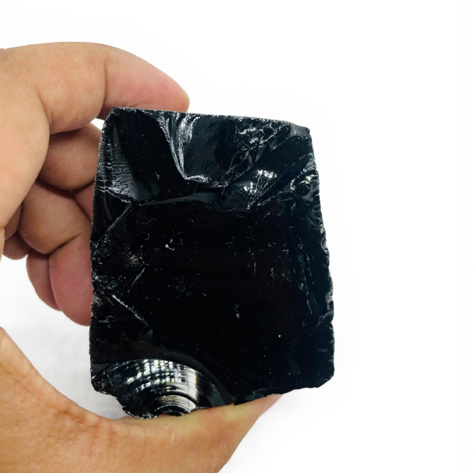 Premium 1025-1150CT Black Obsidian Raw Specimen | Natural Rough Healing Stone