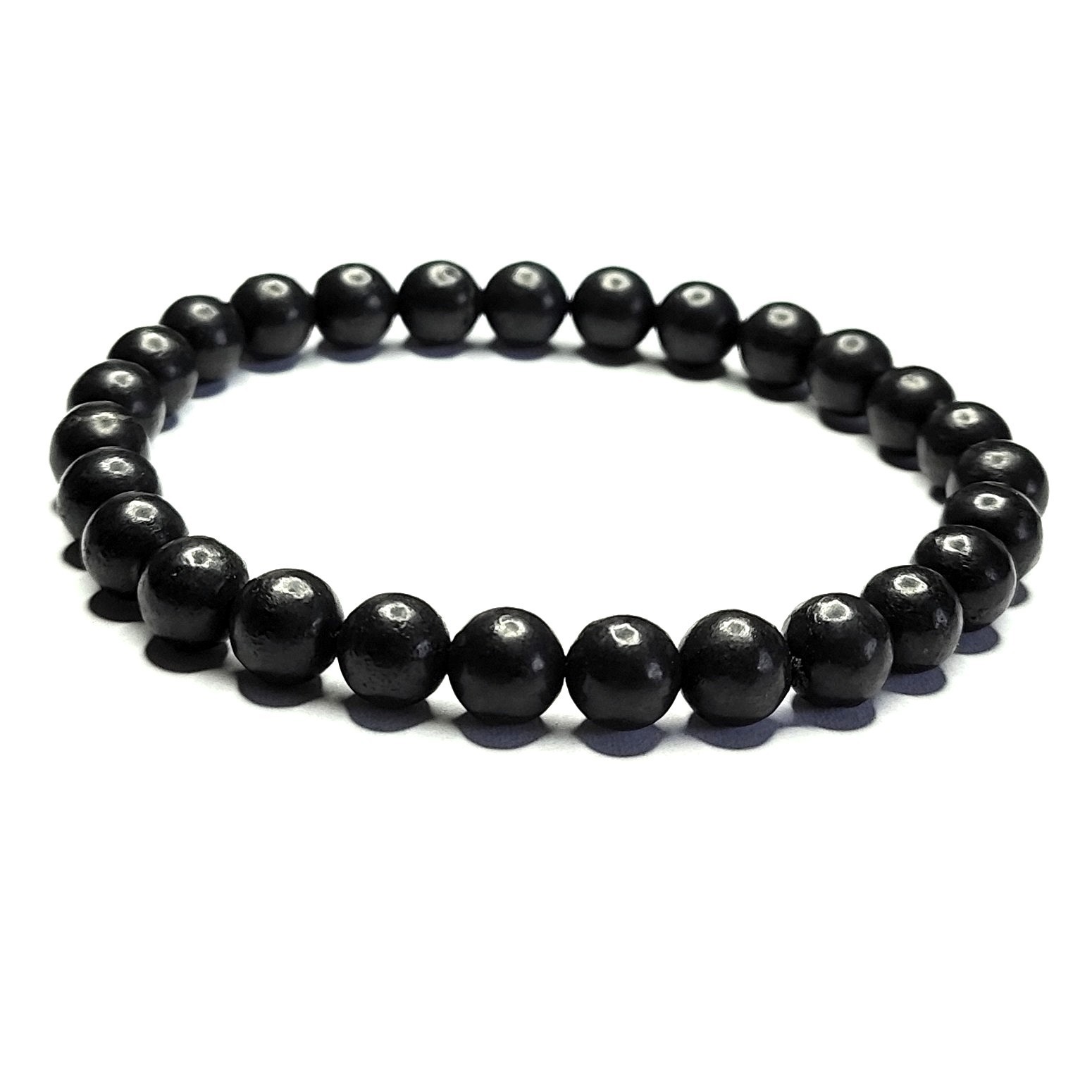 Shungite Bracelet 6mm, 8mm Beads EMF Protection, Healing Crystal