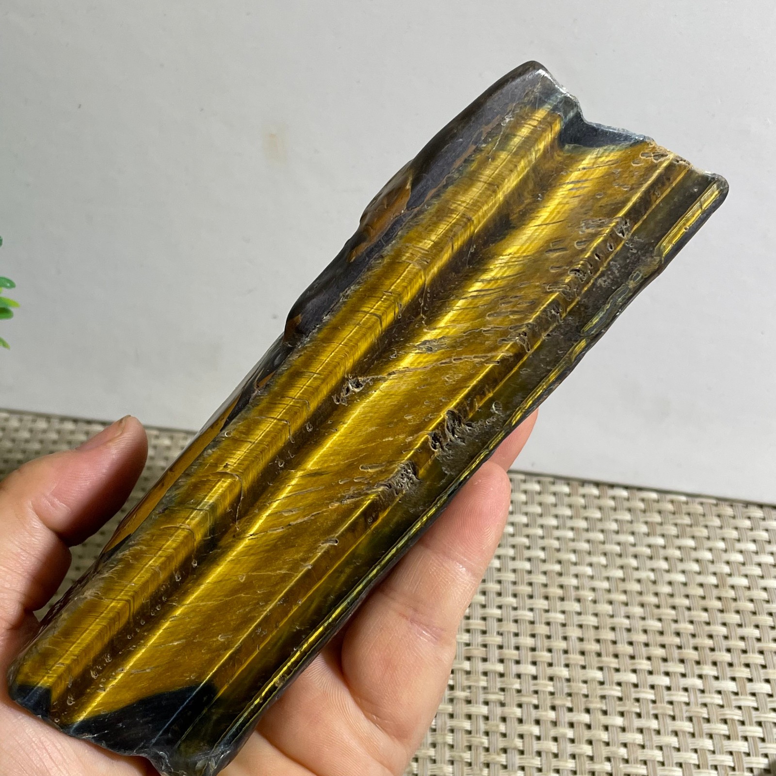 290g Natural tiger’s-eye Rough Raw Stone Rock Specimen Reiki healing