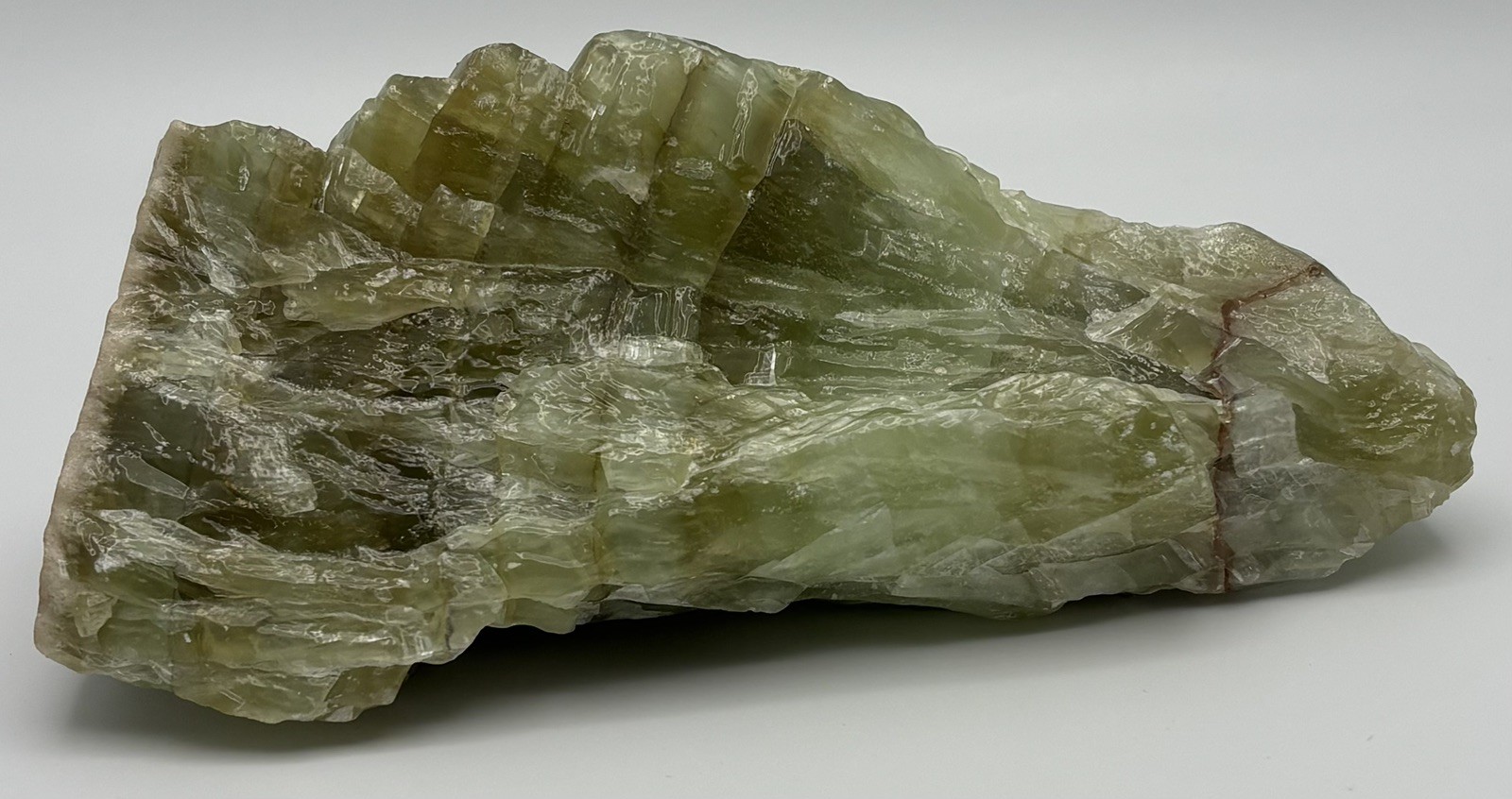 All natural 1.8 LB VERY Large Green Calcite. Meditation / spell / craft