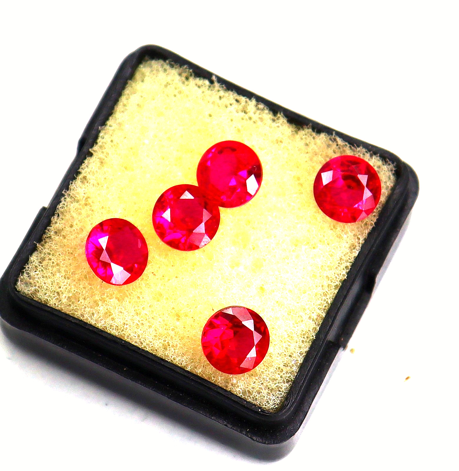 Round Cut Pink Spinel Certified Loose Gemstones 5 Pcs 4-5 Ct Black Friday Offer