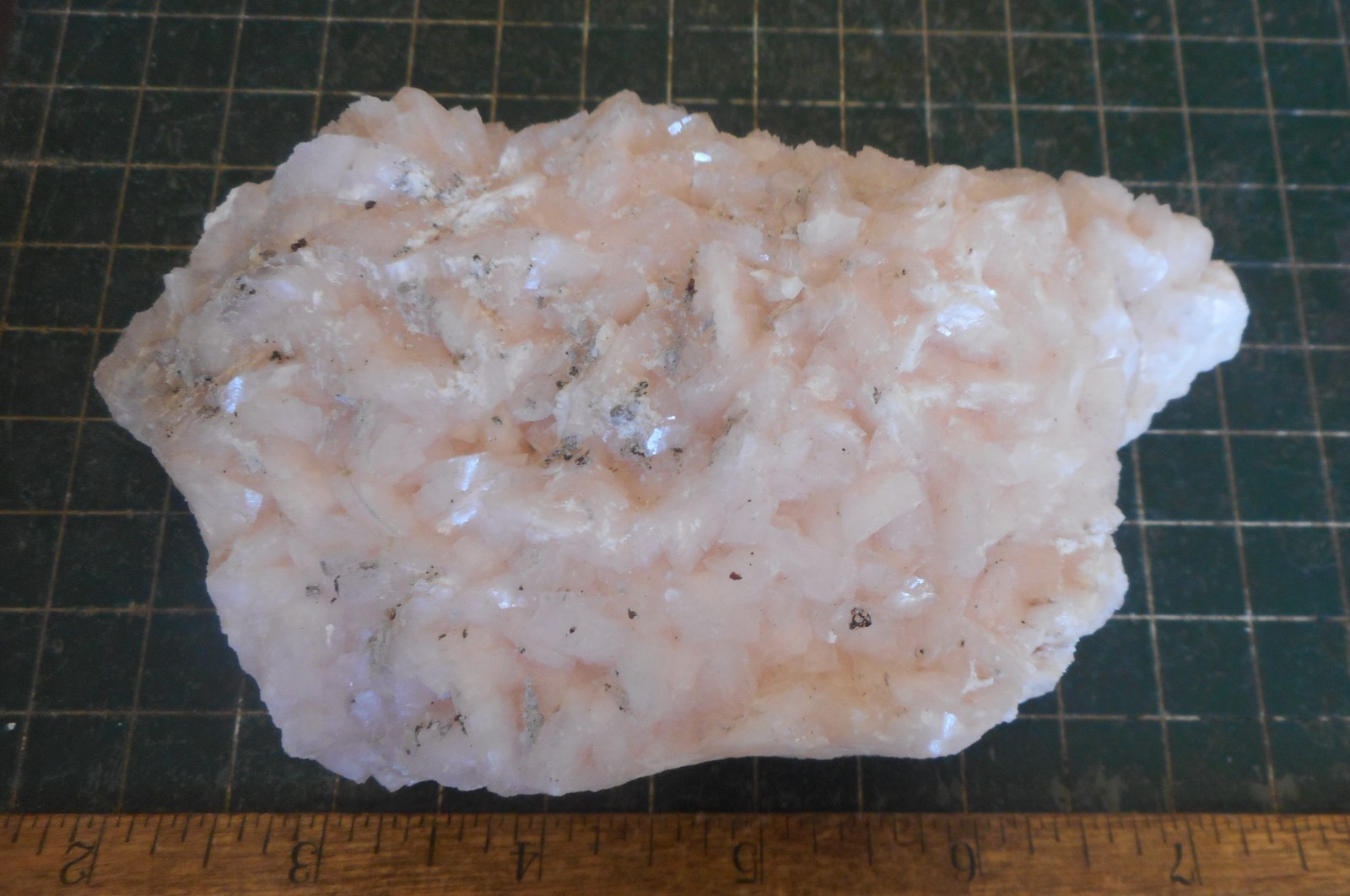 Pink Dolomite Crystals with Iron Pyrite on Matrix. Specimen 5.3″ . 1.47 Pounds
