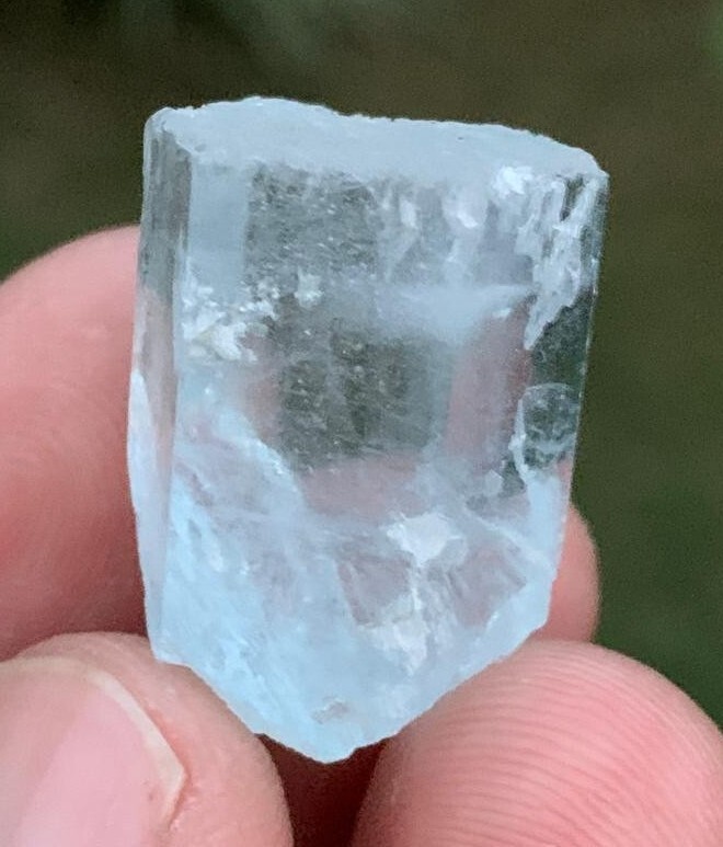 48g blue Aquamarine DT Loupe Clean Crystals Best for Jewellery And Collection