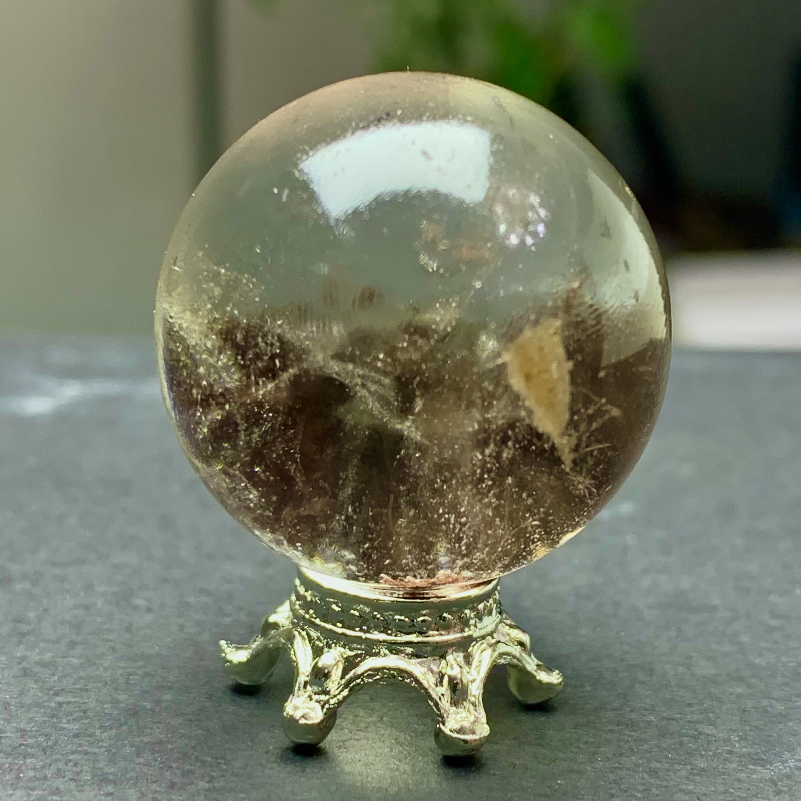 29G Natural Beautiful Higher Quality Garden Quartz Crystal Sphere Restoration