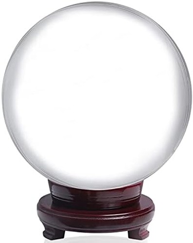LONGWIN 200mm(8 inch) Huge Clear Divination Crystal Ball Meditation Glass Sph…