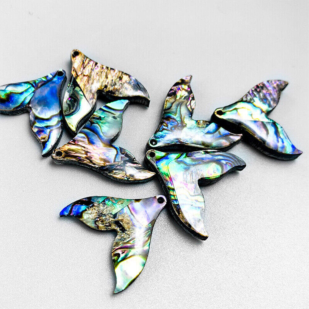 Lots Abalone Fish Tail Shells Bead For Jewelry DIY Necklace Bracelet Accessories