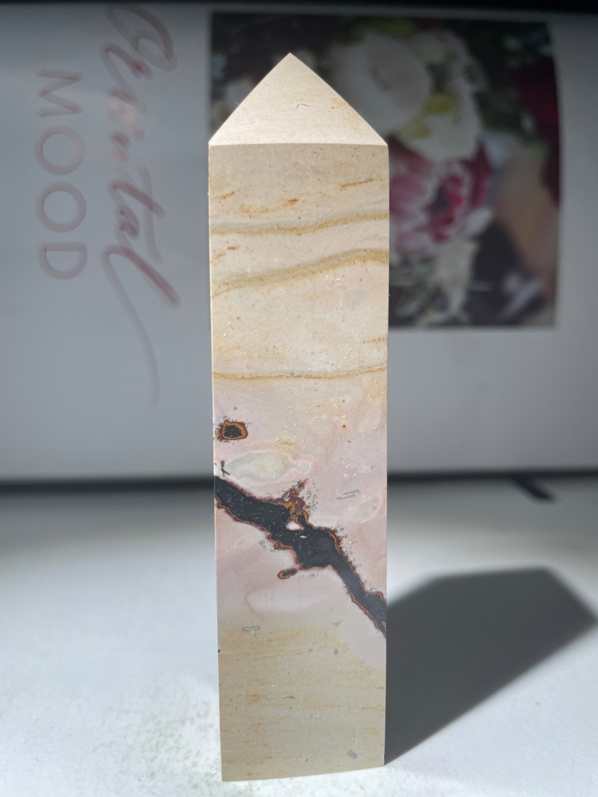 125g Traditional Chinese painting stone pagoda m06