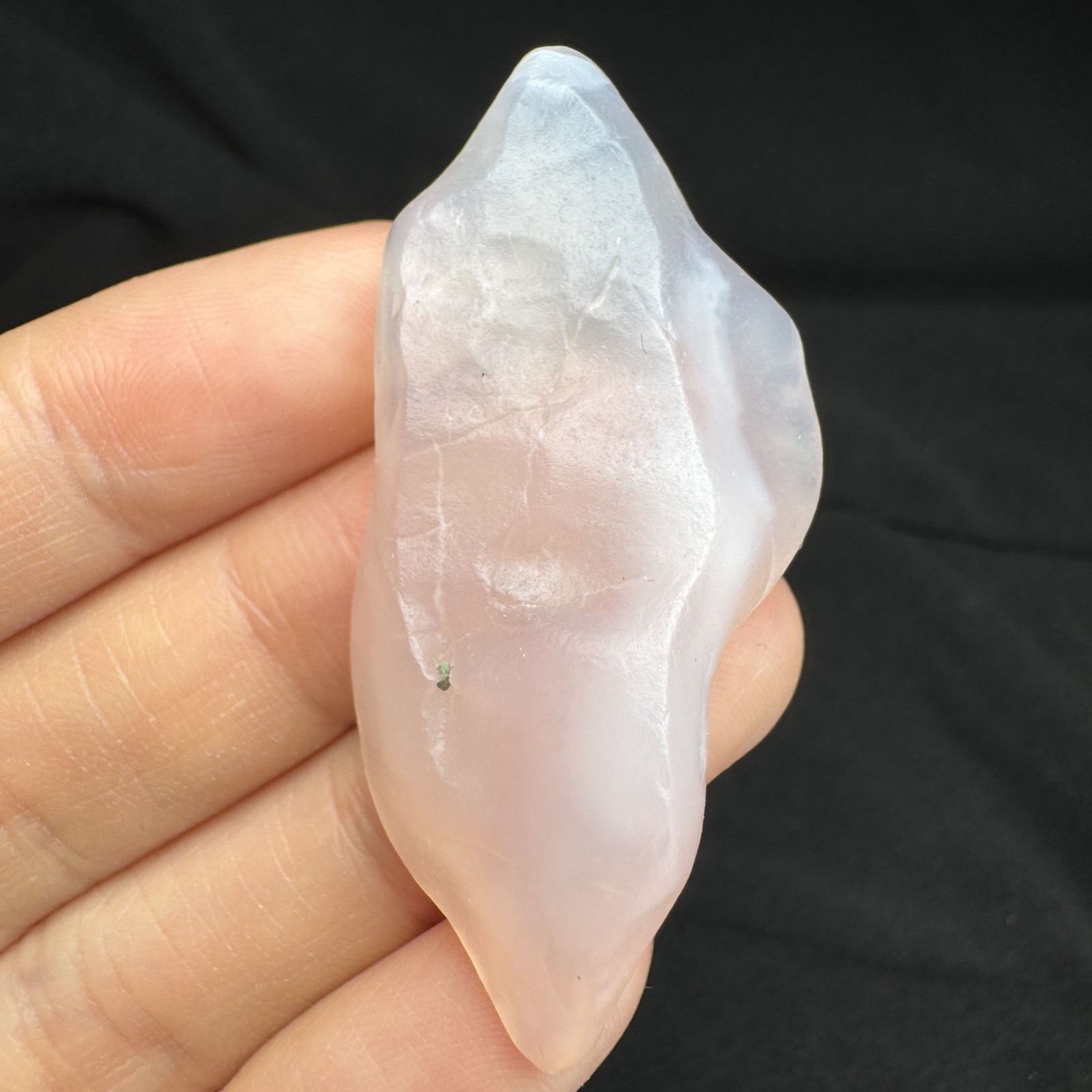 5.2cm/16g Raw & Natural Alxa Gobi Icy-Pink Agate, Inner Mongolia-5919