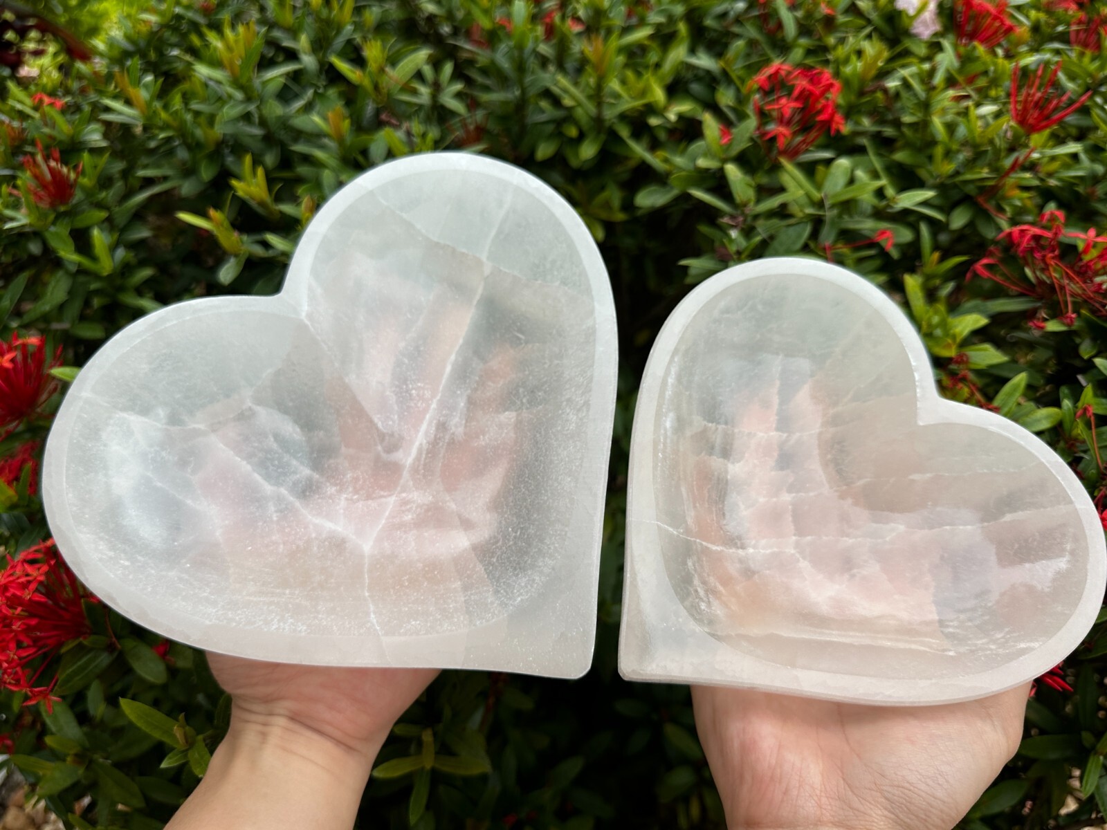 Gemstone Carved SELENITE Crystal Polished Charging Bowl, Pick Your desired Shape
