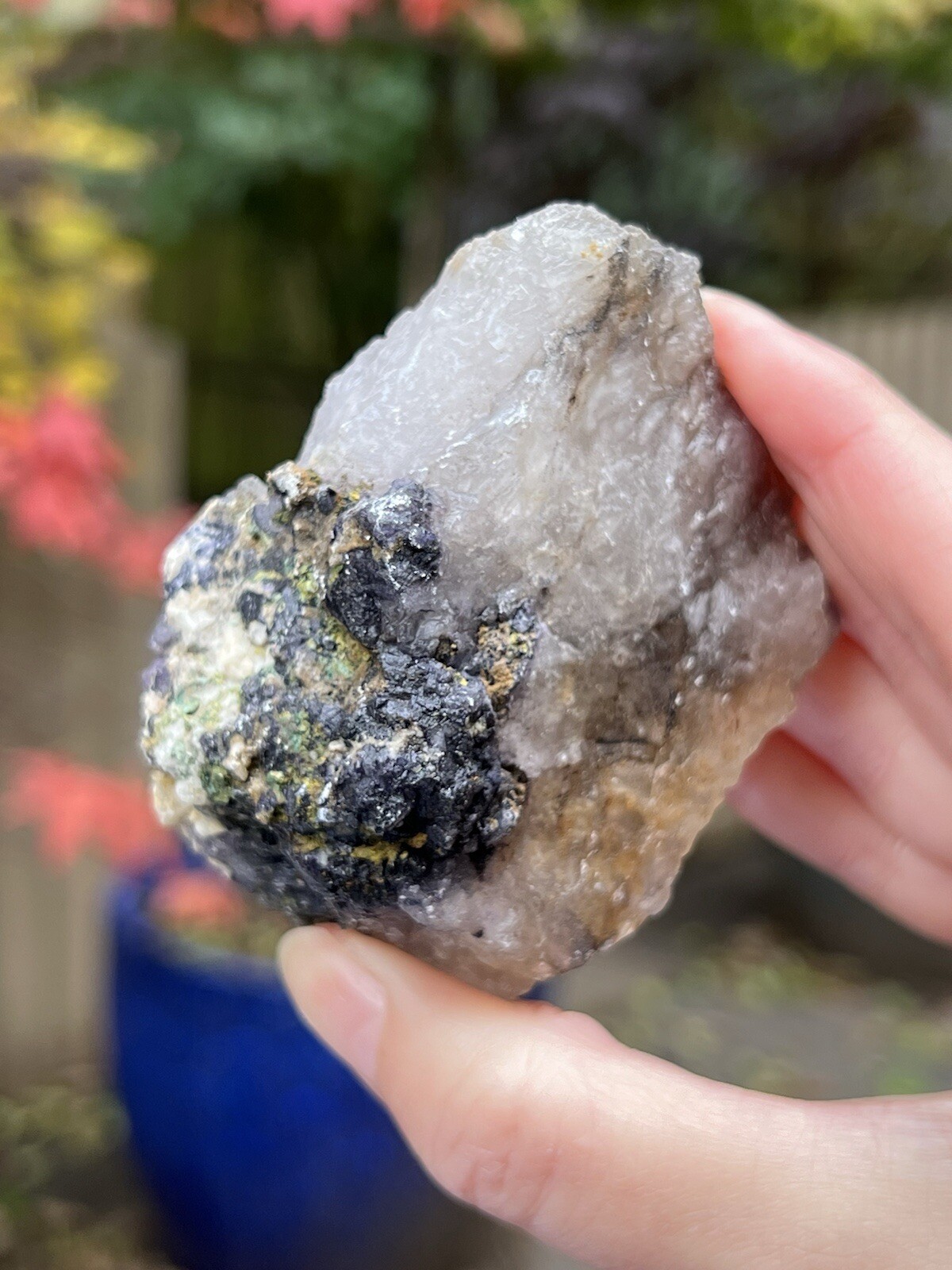 Blue John Fluorite Mineral Specimen United Kingdom 240g 17