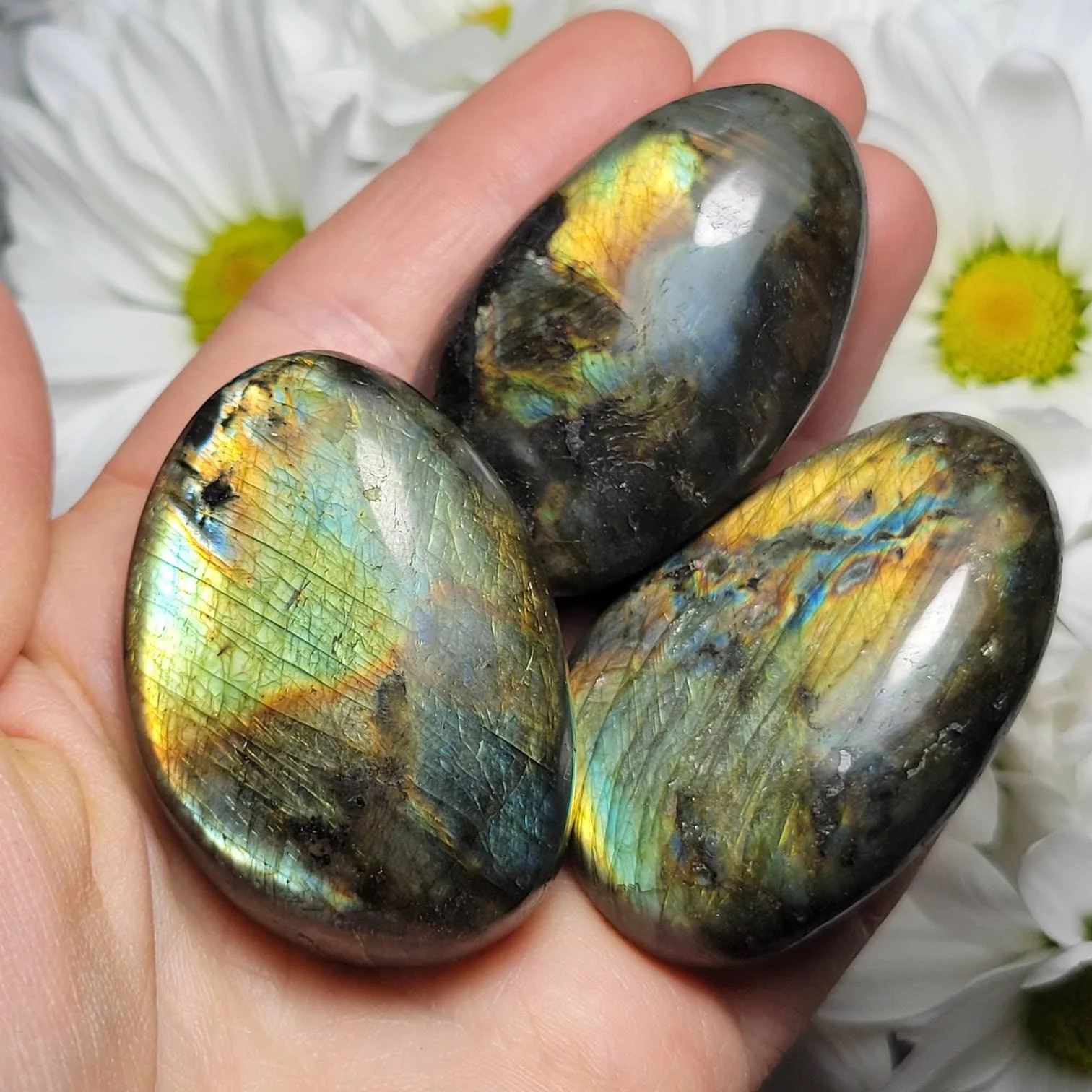 Labradorite Palm Stone