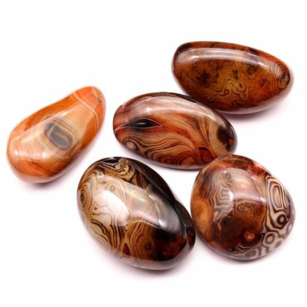 Natural Agate Sardonyx Banded Crystal Polished Reiki Carnelian 4-5cm Gemstone