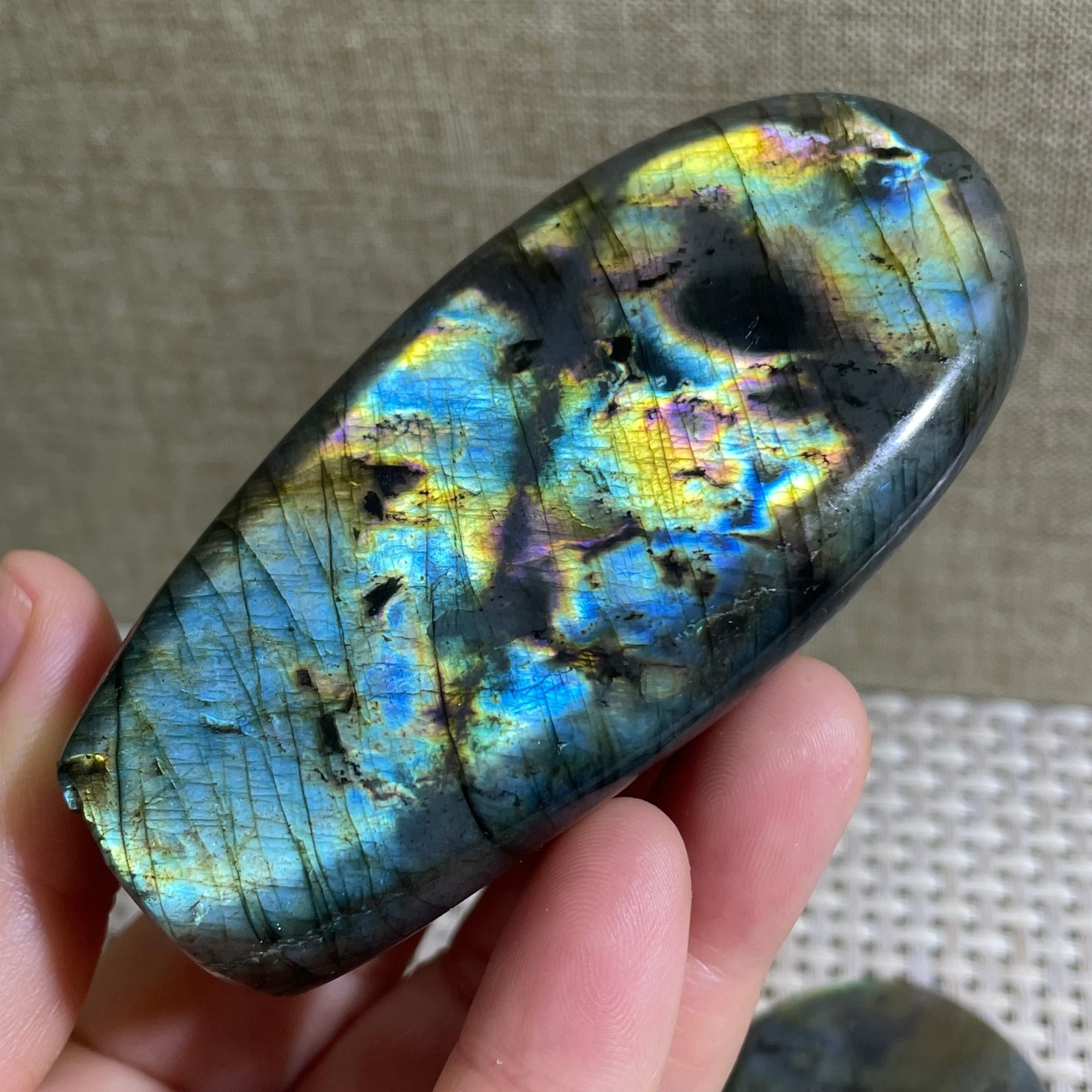 Natural Labradorite Crystal gemstone rough original Specimen 192g