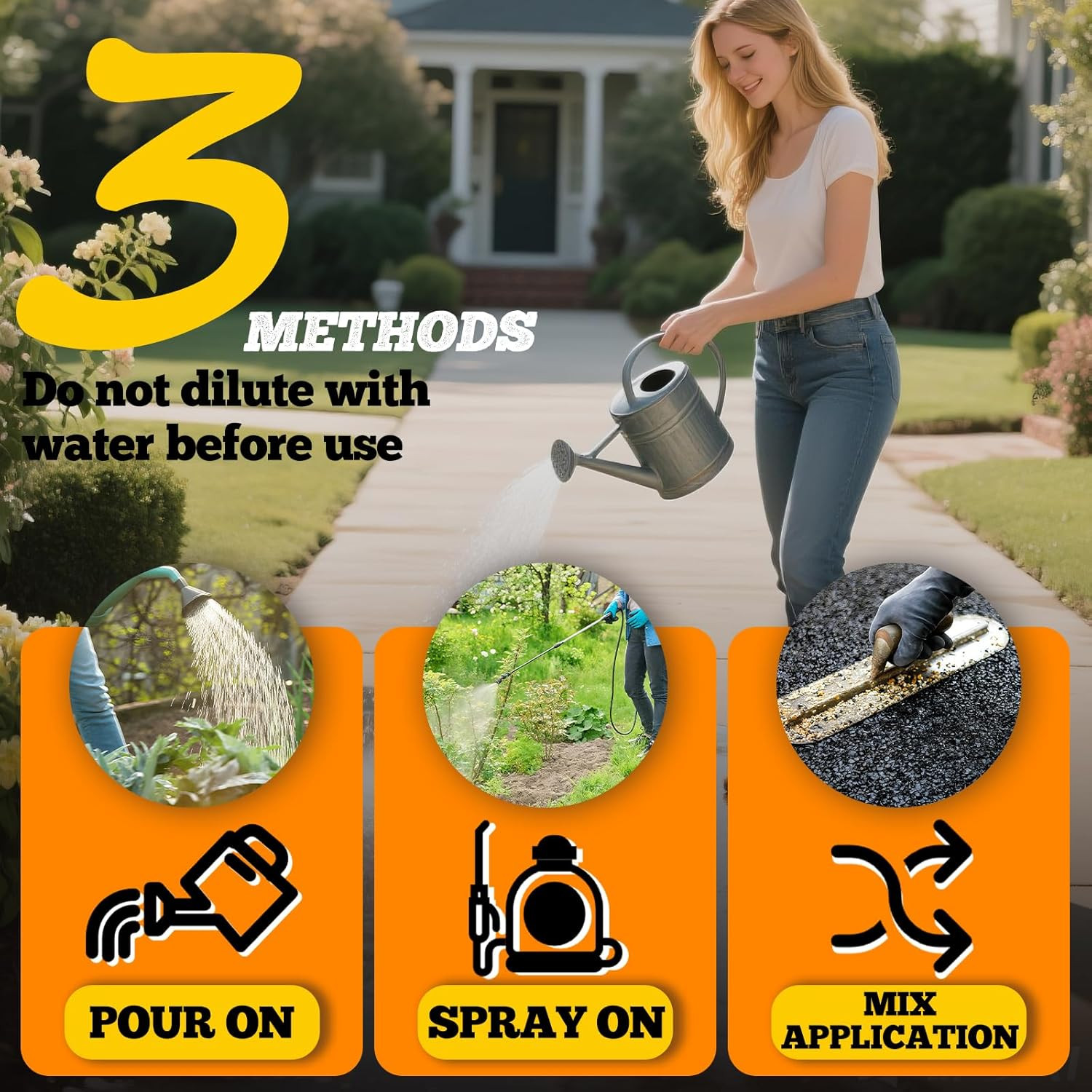 Mulch Glue for Landscaping, 2 Gallon Rock Glue for Landscaping with Sprayer, Str
