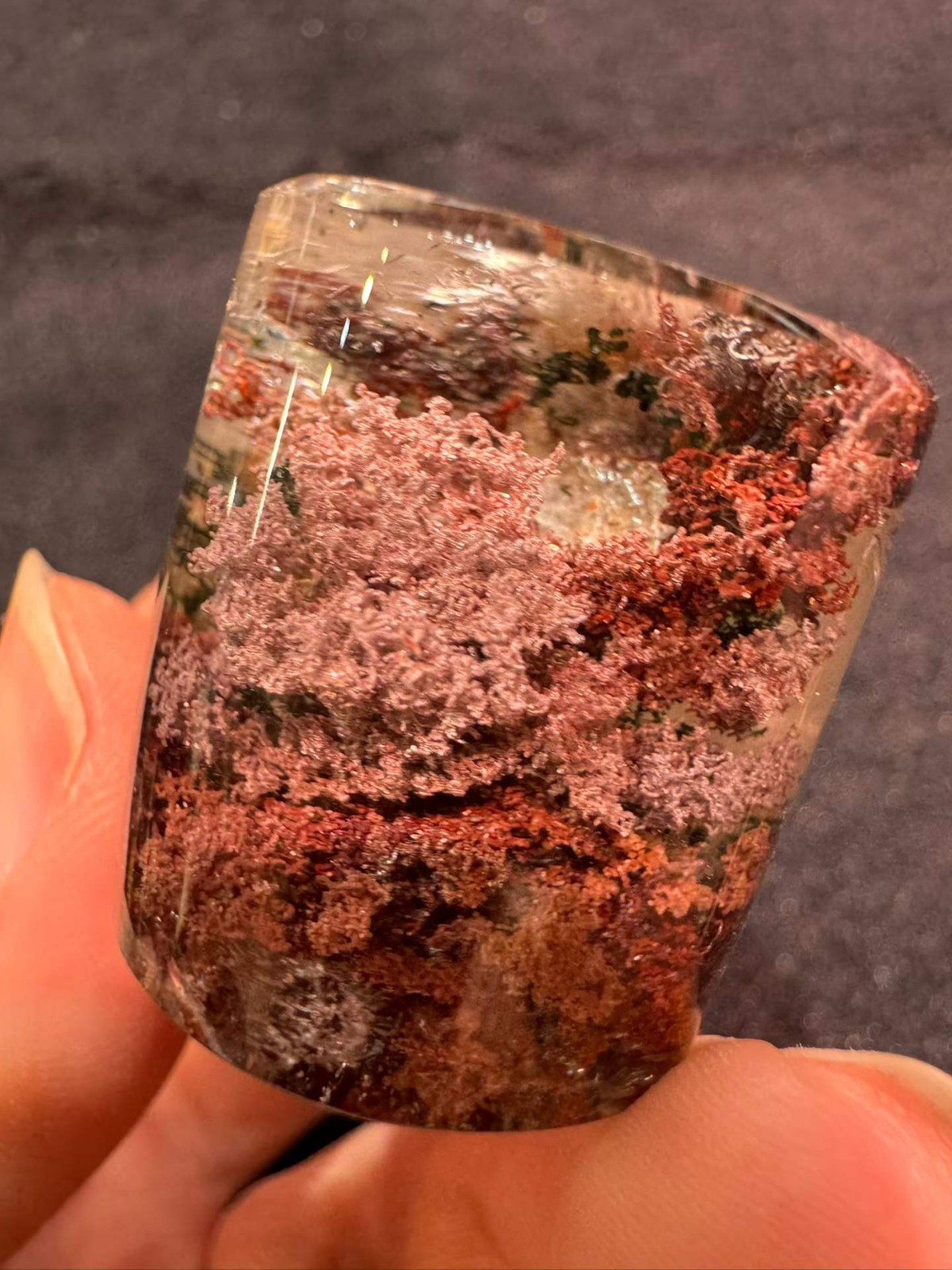 29*26mm Natural Garden Crystal Quartz Mineral Reiki energy