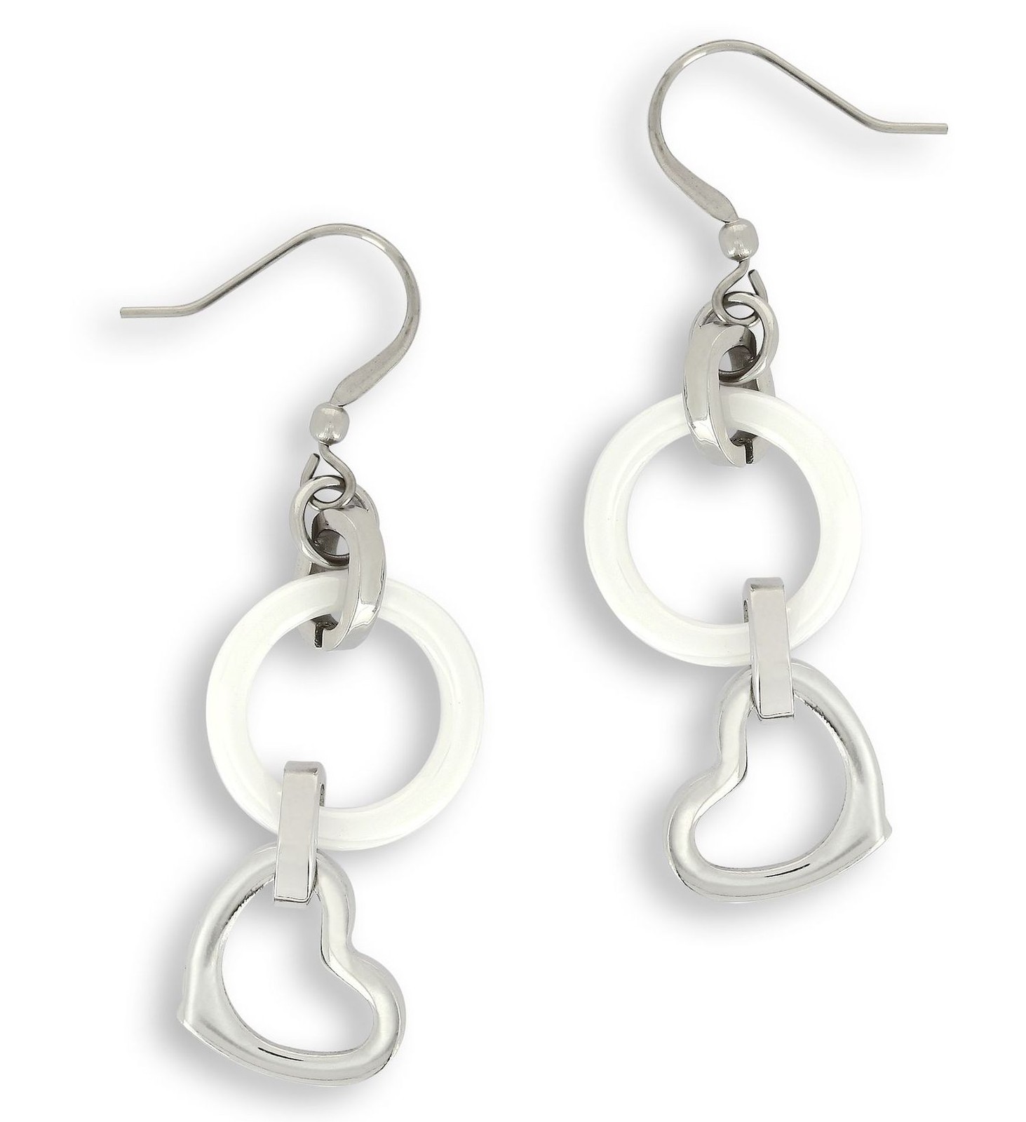 Ceramic Earrings White Jewelry