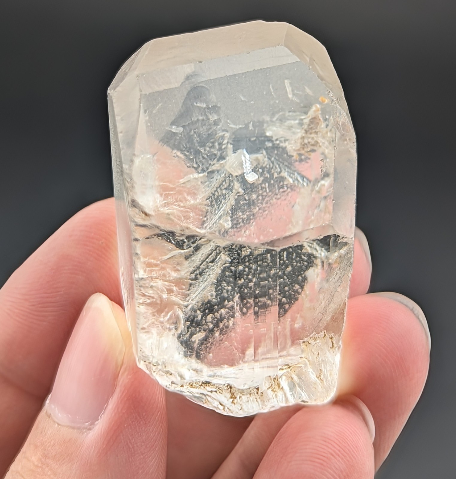 Topaz Crystal With Eye Clean Clarity, From Skardu Pakistan, 76 Grams