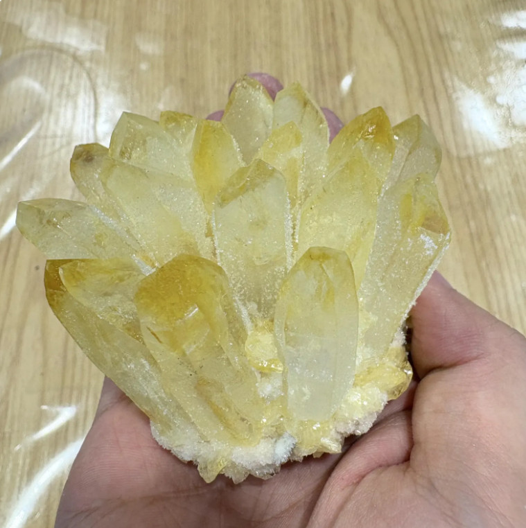 Citrine Quartz Cluster Ornaments Crystal Cluster | Home Decor, Healing Gift