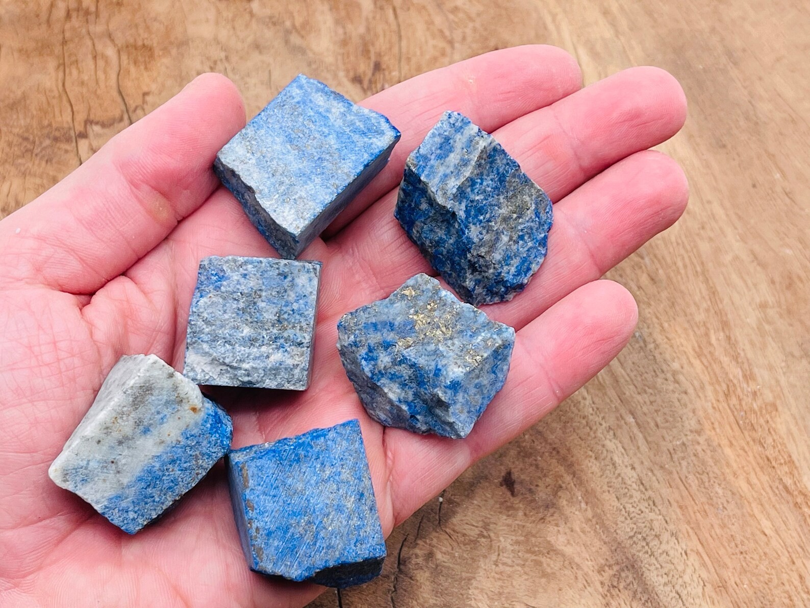 5PCS Raw Lapis Lazuli Crystal Stone Natural Blue Gemstones Healing Reiki Decor