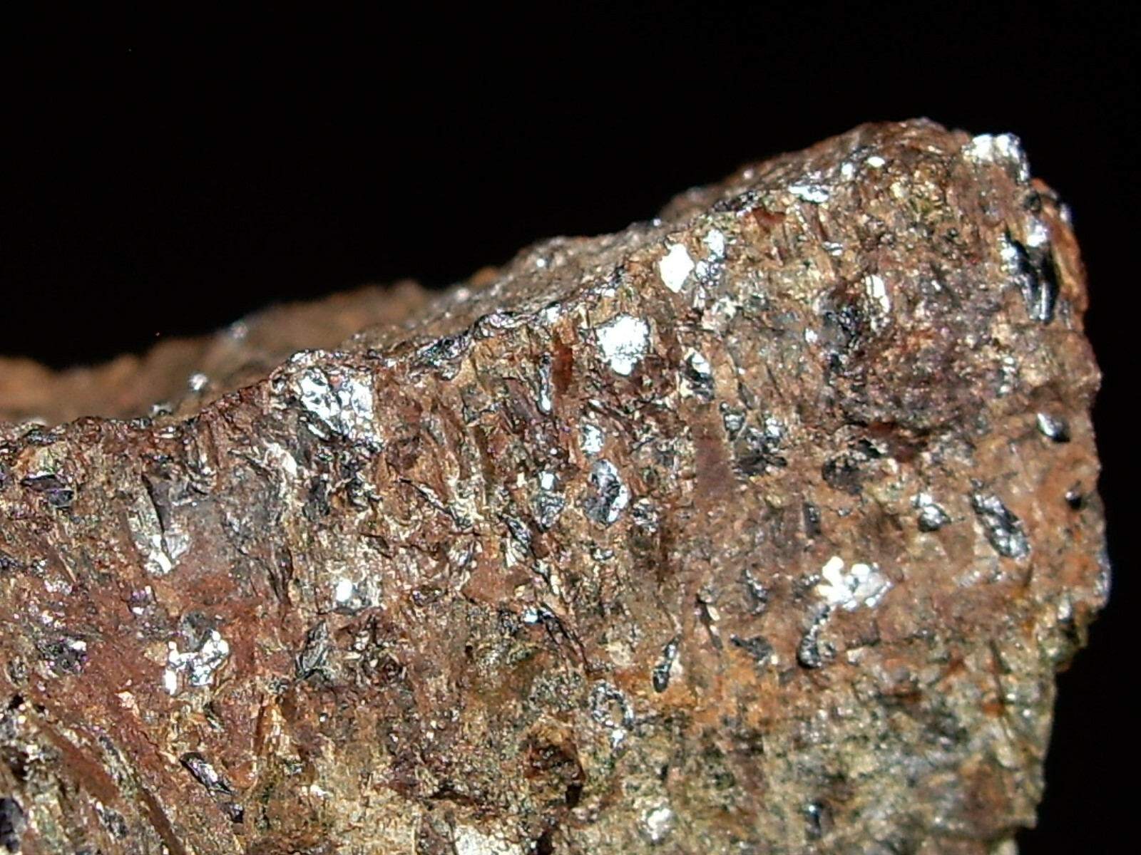 Shiny Molybdenite Sprinkles on Unknown Host Rock 79.5g