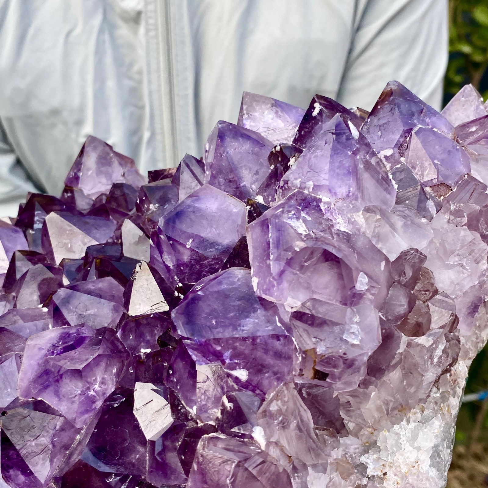 8.8LB Natural Amethyst geode quartz cluster crystal specimen Healing