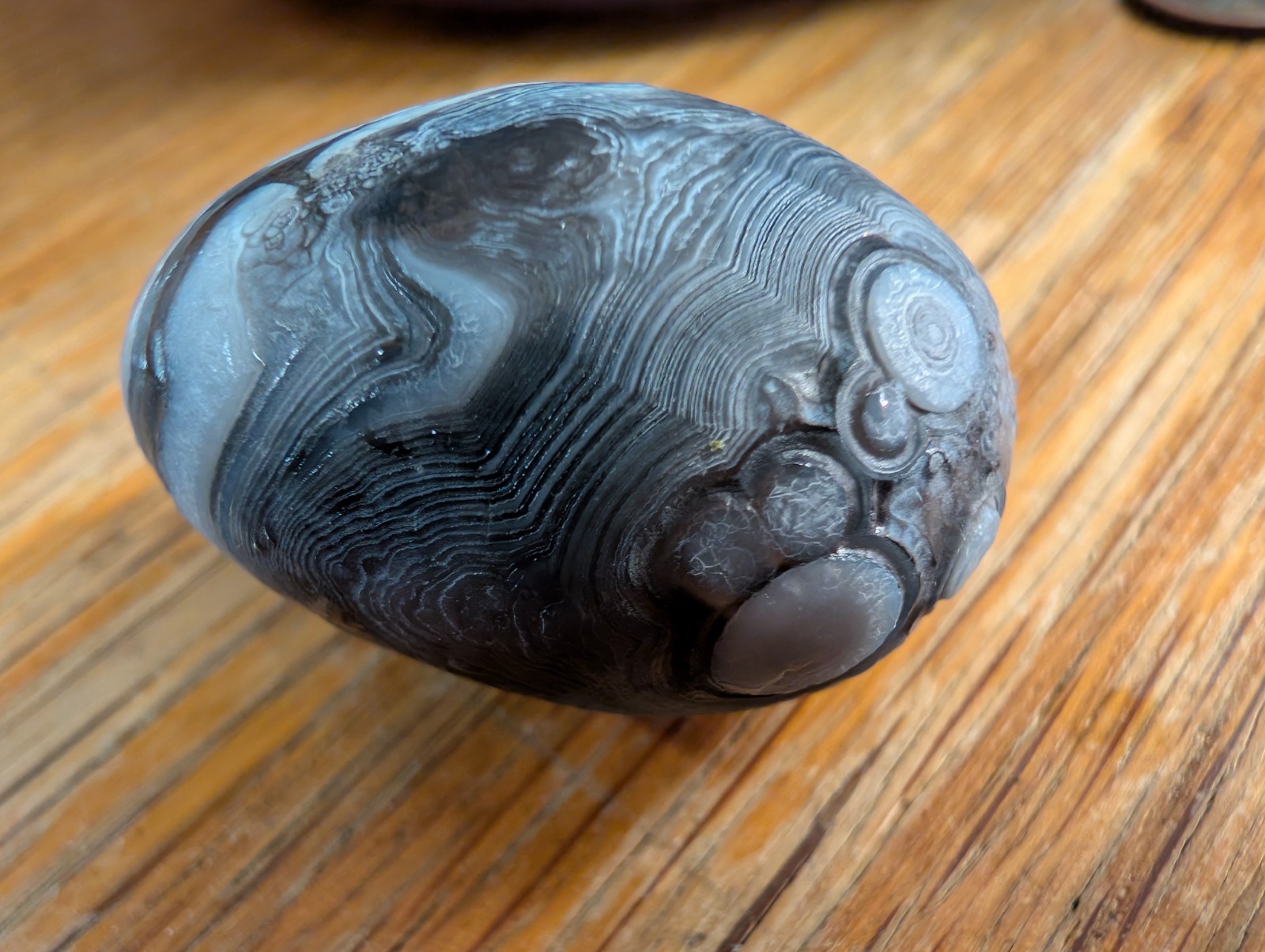 Large Gobi Eye Agate Inner Mongolia (35 Gram Plus) Rare Collector Specimen
