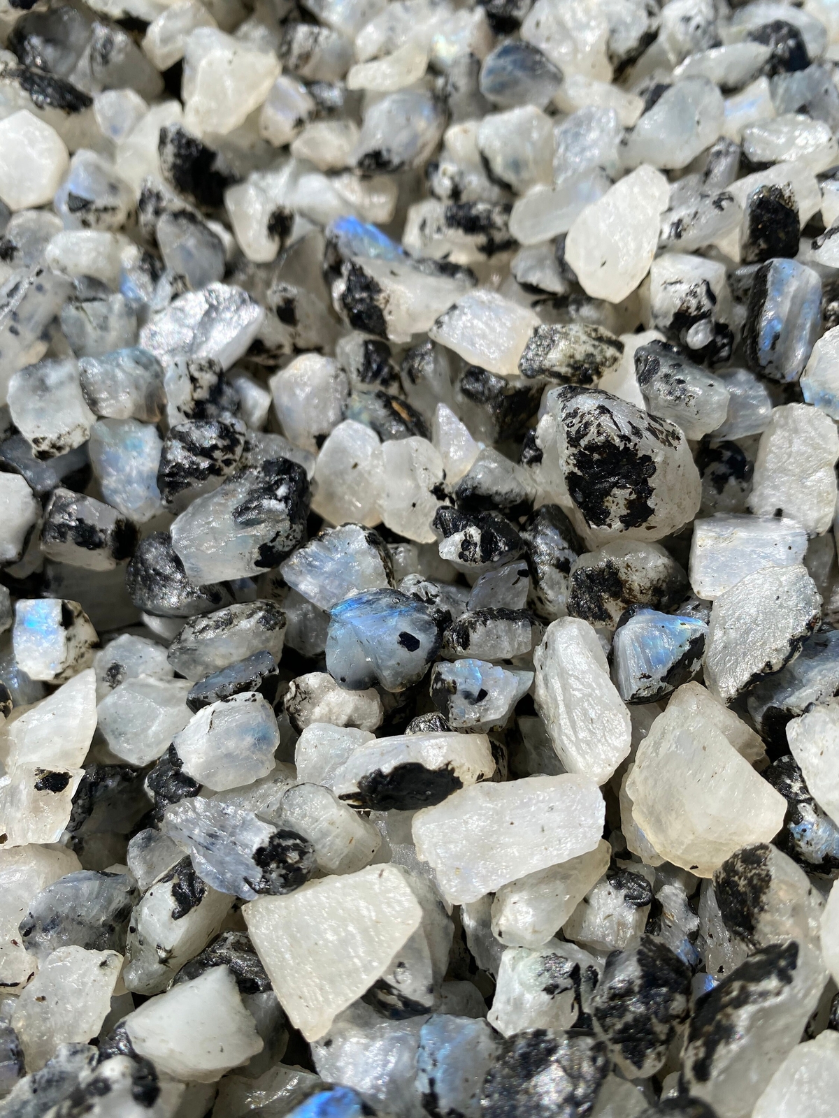 Raw Rainbow Moonstone (Grade AA) Natural Rough Rainbow Moonstone Gemstone