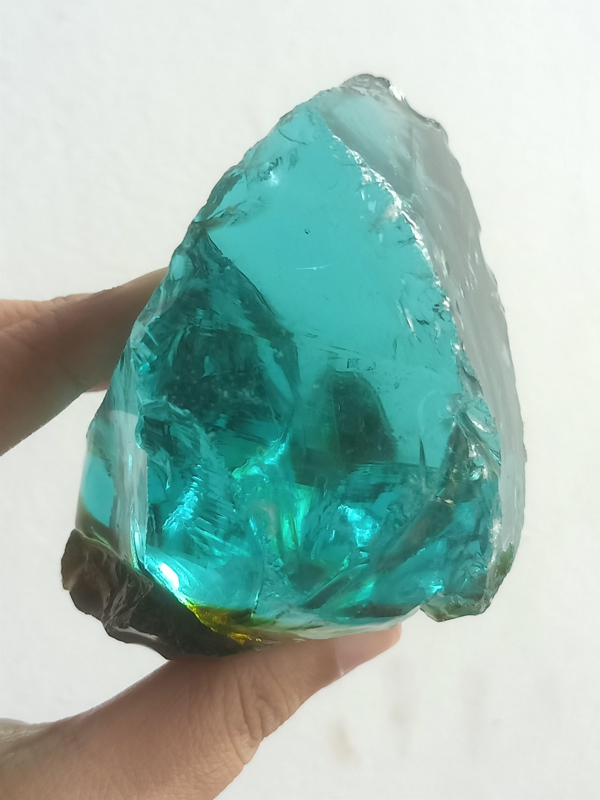 425 Grams Bicolor Green And Brown Raw Monatomic Andara Crystal B523