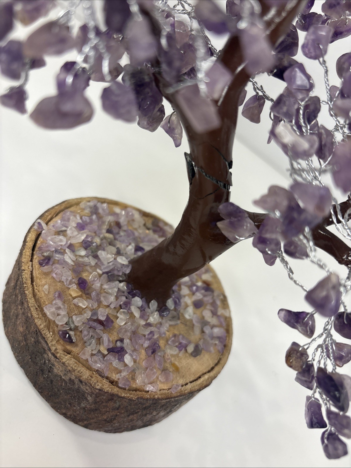 Feng Shui Money Tree Amethyst Crystals 9.5”