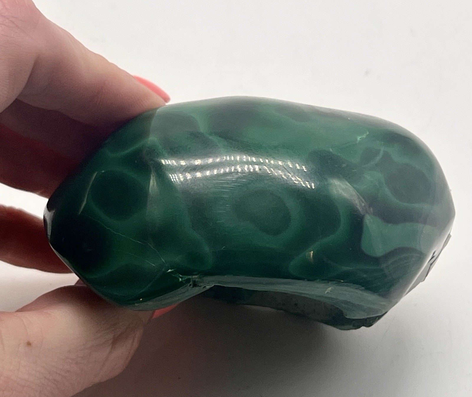 Polished Bull’s Eye Malachite Congo 0.86 lb 391g Stone Specimen