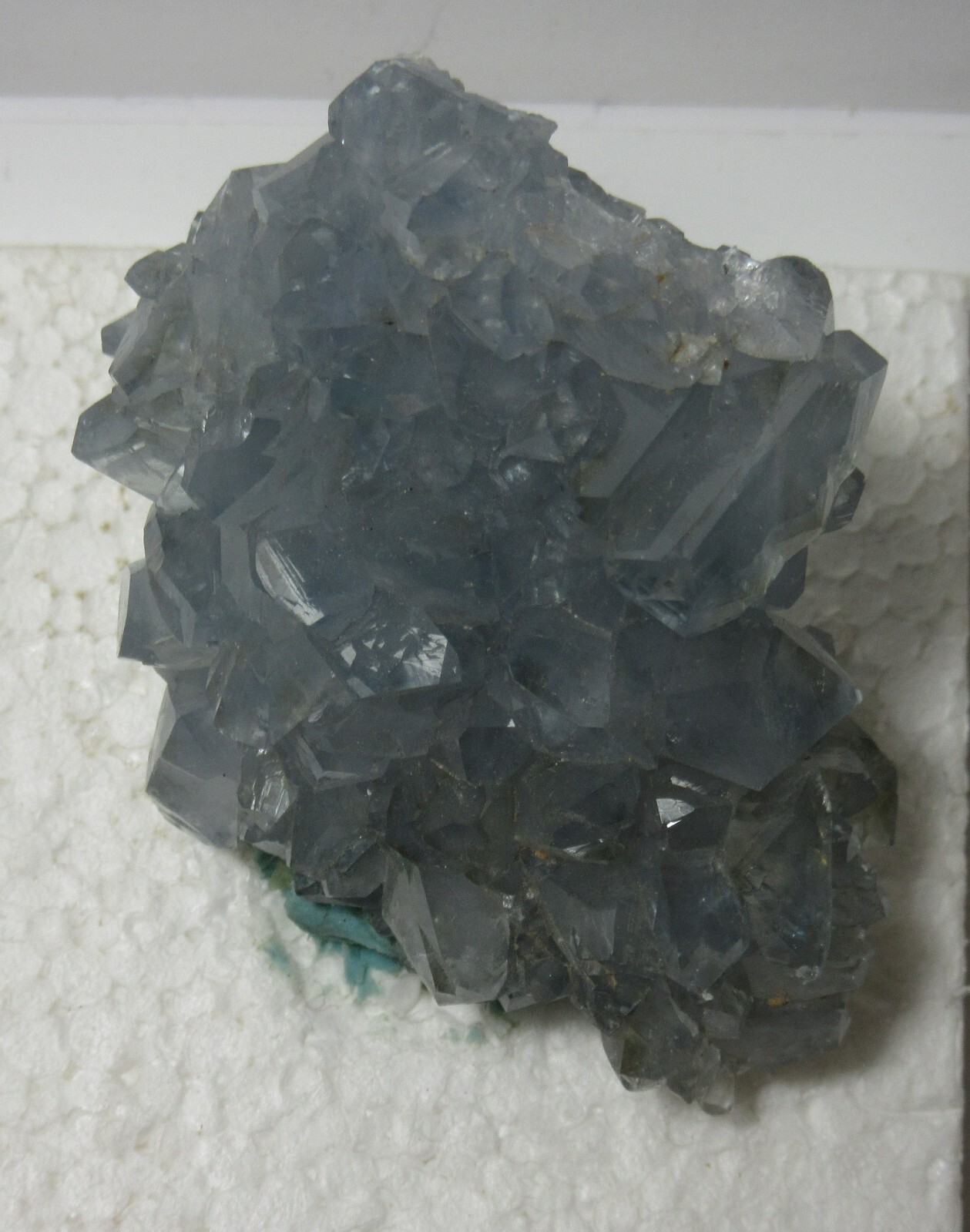 Blue Celestite Quartz Crystal Cluster2 1/8 Inch Collectible BCQMC-4.5s