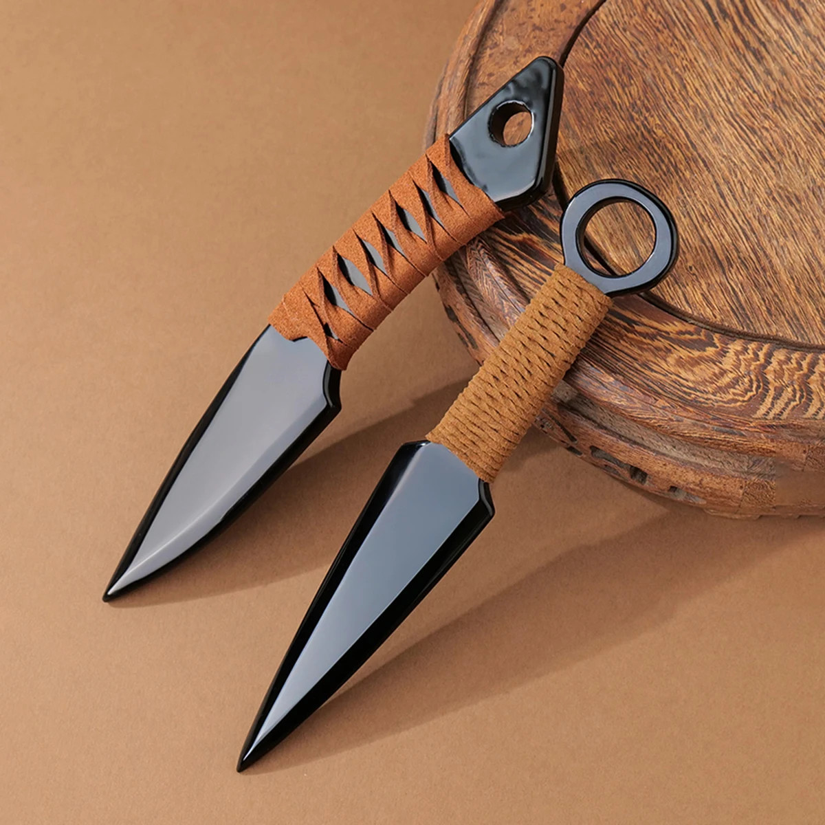 1PC Natural Crystal Obsidian Original Stone Model Knife Polishing Unbladed Knife
