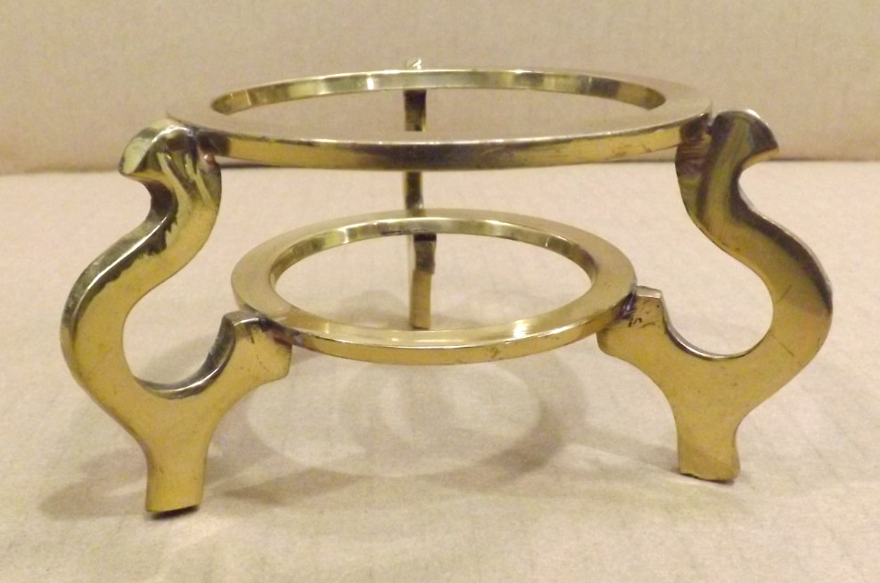 Brass Tone Sphere Display Stands