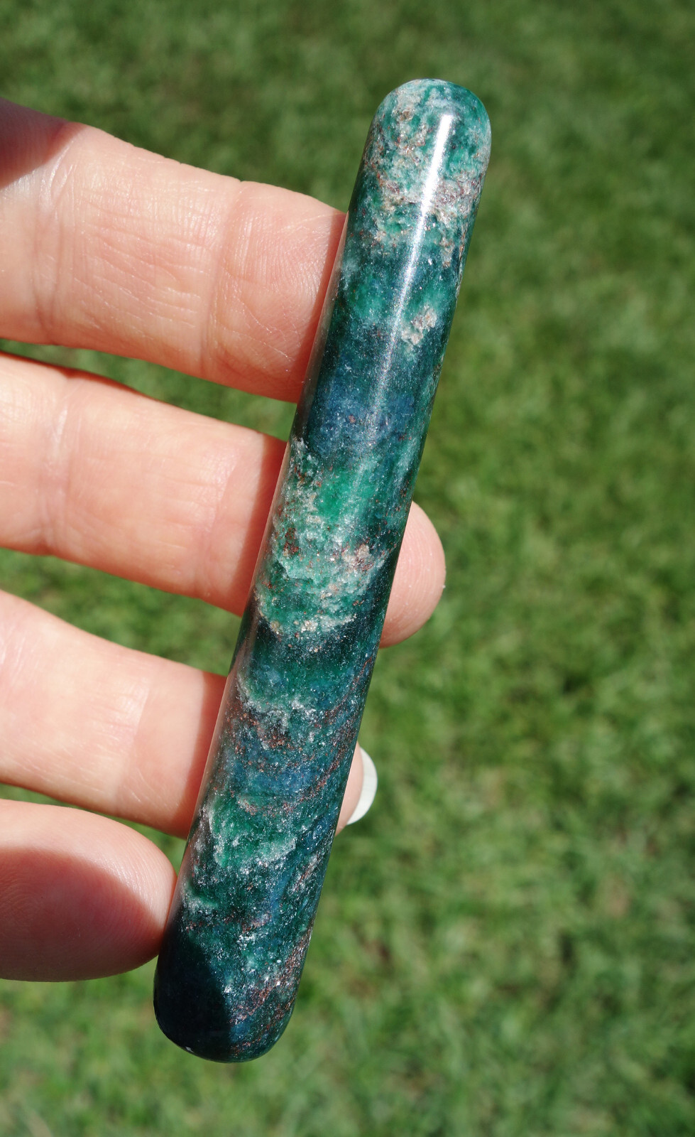 Fantastic Rare Green EMERALD Quartz Crystal MASSAGE Wand For Sale Brazil