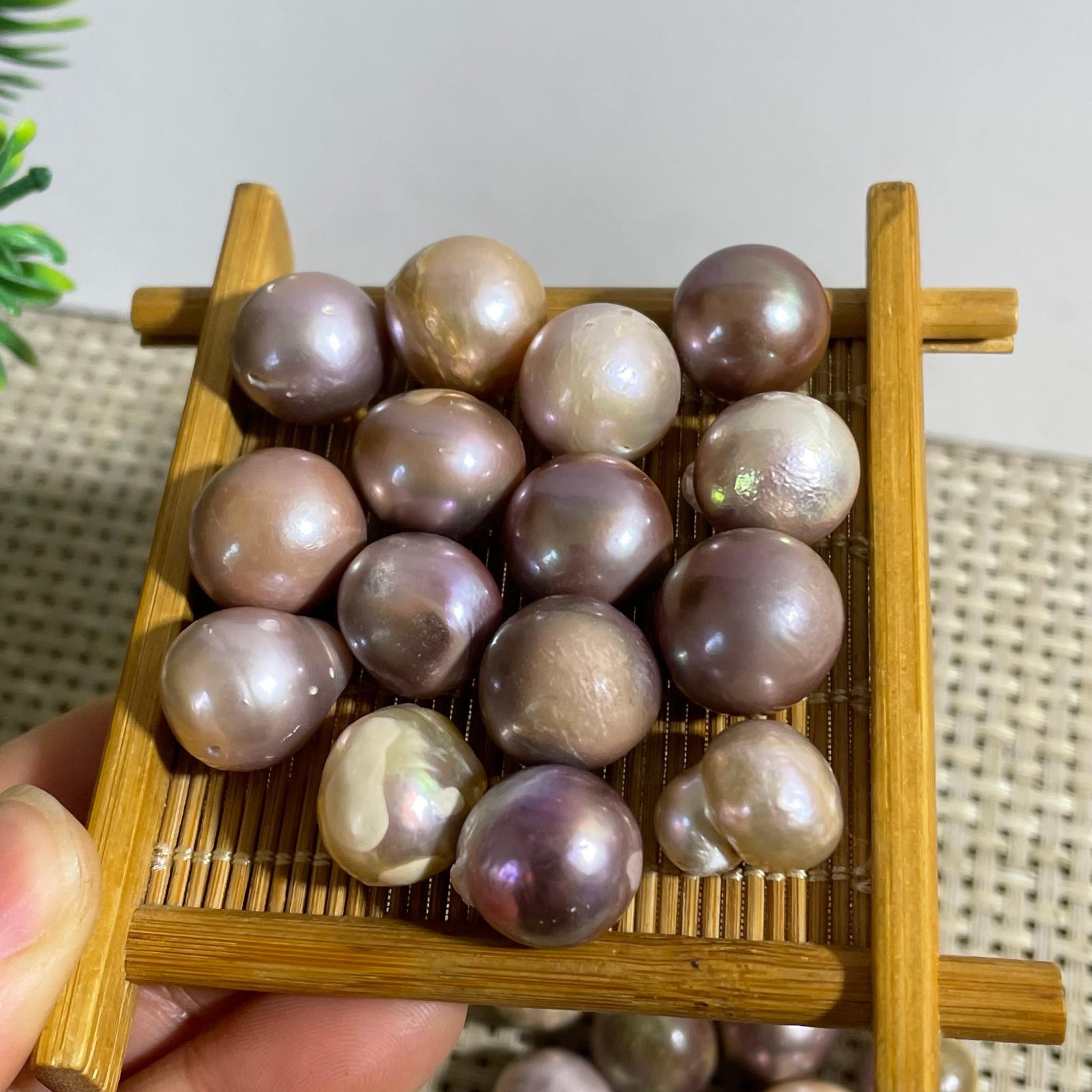 15pcs 60g Genuine Large Baroque Freshwater Pearl Cultured Loose Bead Not Drilled