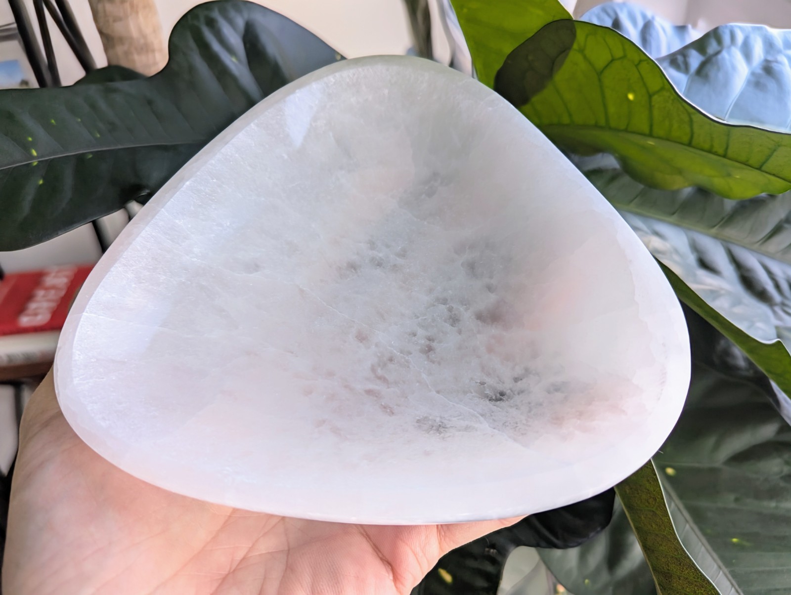 Polished Selenite Charging Bowl 6″