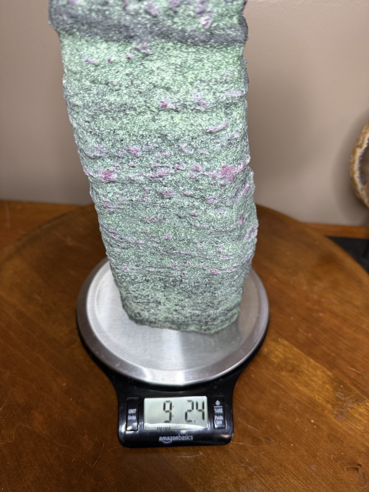 Ruby In Zoisite Raw Statement Specimen 9+ Pounds Custom Stand