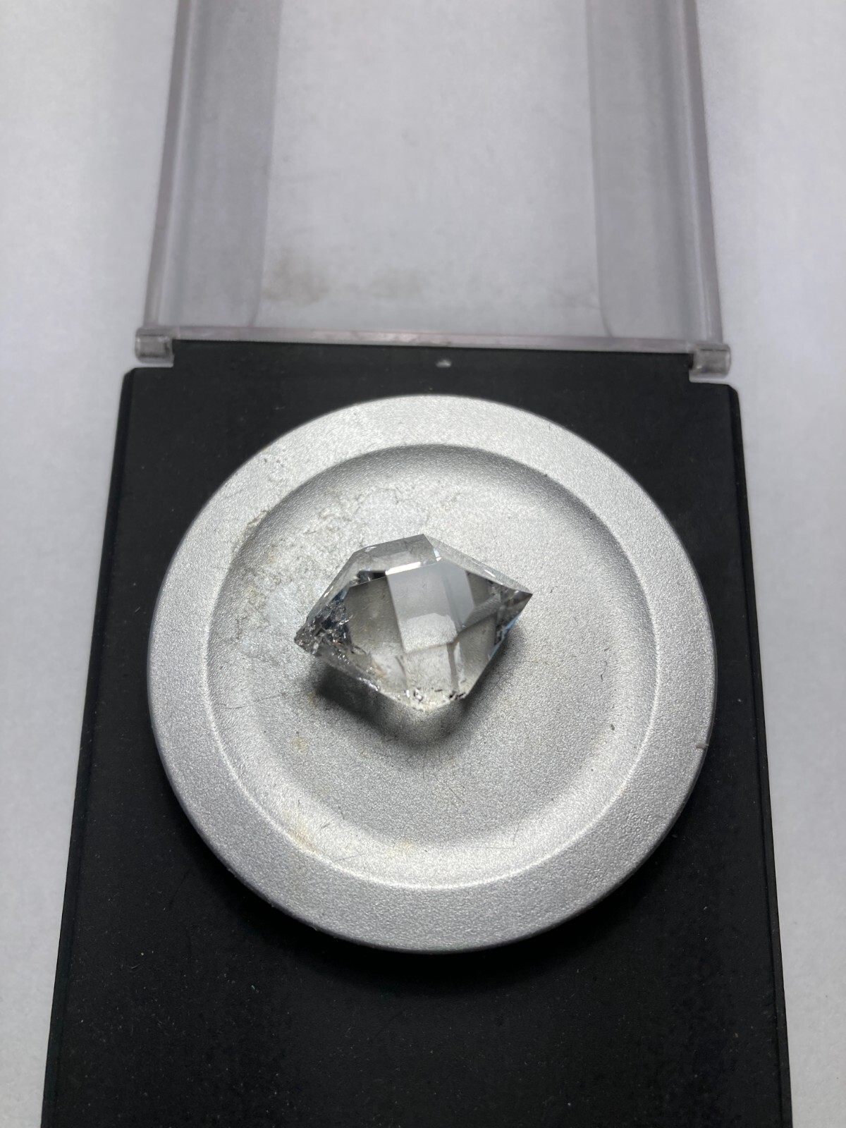 Herkimer NY AA + Diamond NEW TREASURE BOX 20mm x 16mm, 21.38 ct sec A1