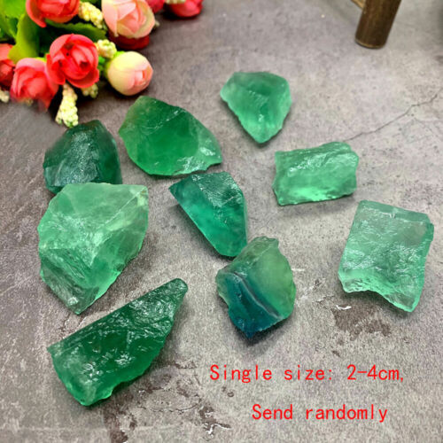 100g Bulk Rough Natural Green Fluorite Raw Stone Quartz Crystal Healing Specimen