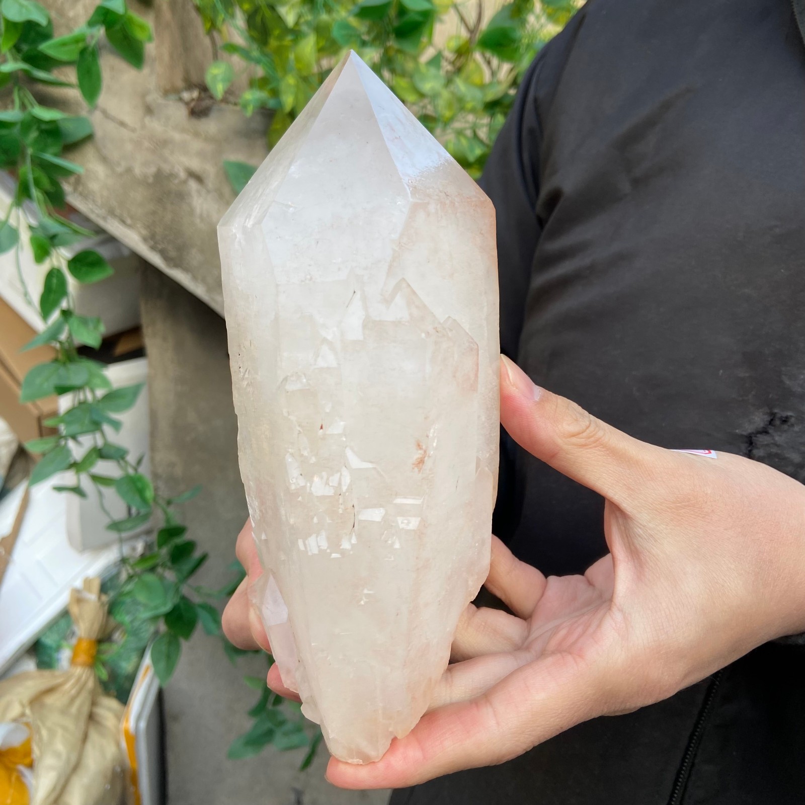 3.5lb Natural Clear White Quartz Crystal point Rough Healing Specimen