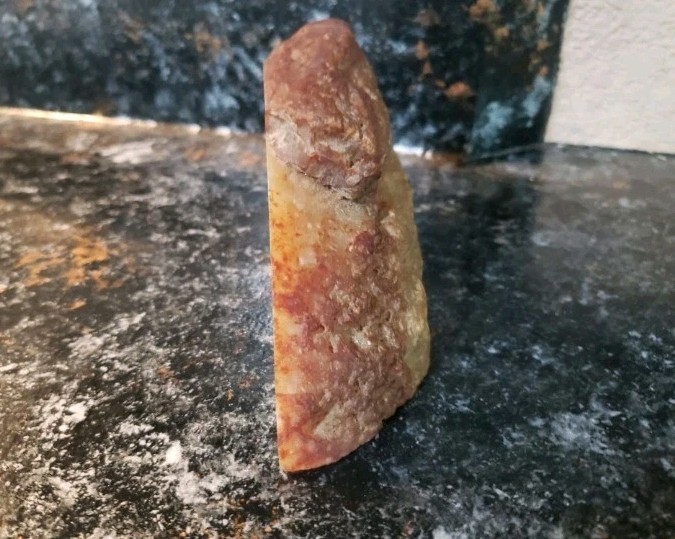 Set Of 3 Geode Rocks.Quartz Agate Quarter Piece Decor 5.5″ X 4″ And 5×3 ” 6×4″