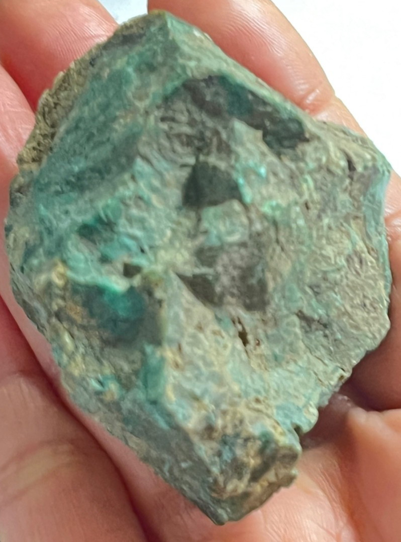 72g Natural Gem Silica Rough Stone Translucent Chrysocolla Mineral Specimen