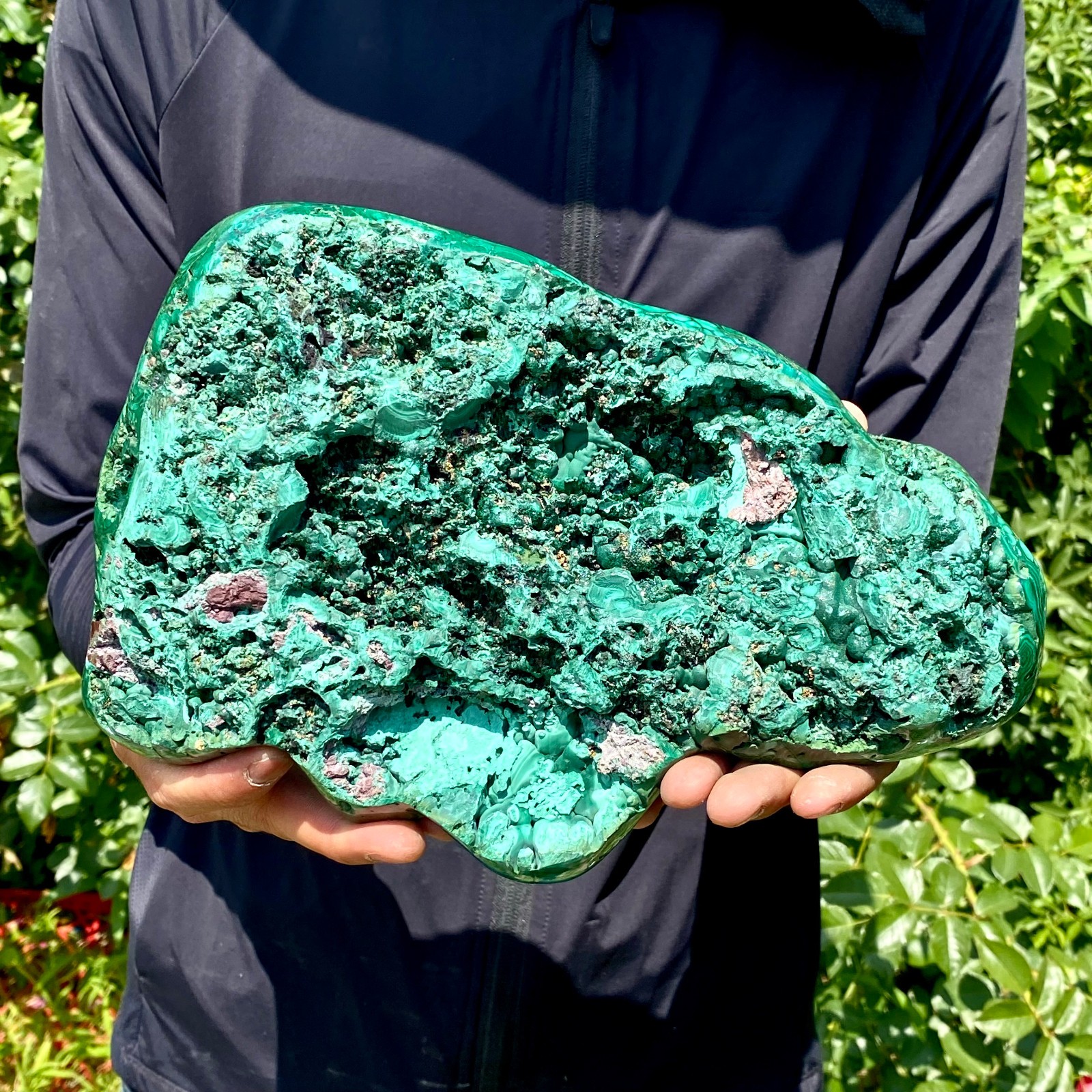 7.6LB Natural Polished Malachite Mineral freeform specimen Reiki Stone Healing