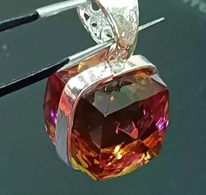 Natural Alexandrite Color Change RG Gemstone 50 Ct+ 925 Solid Silver Pendant