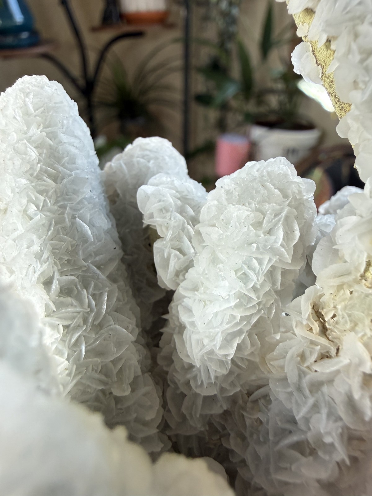 Green Chlorite Quartz Cluster with White Petal Calcite – Inner Mongolia, China