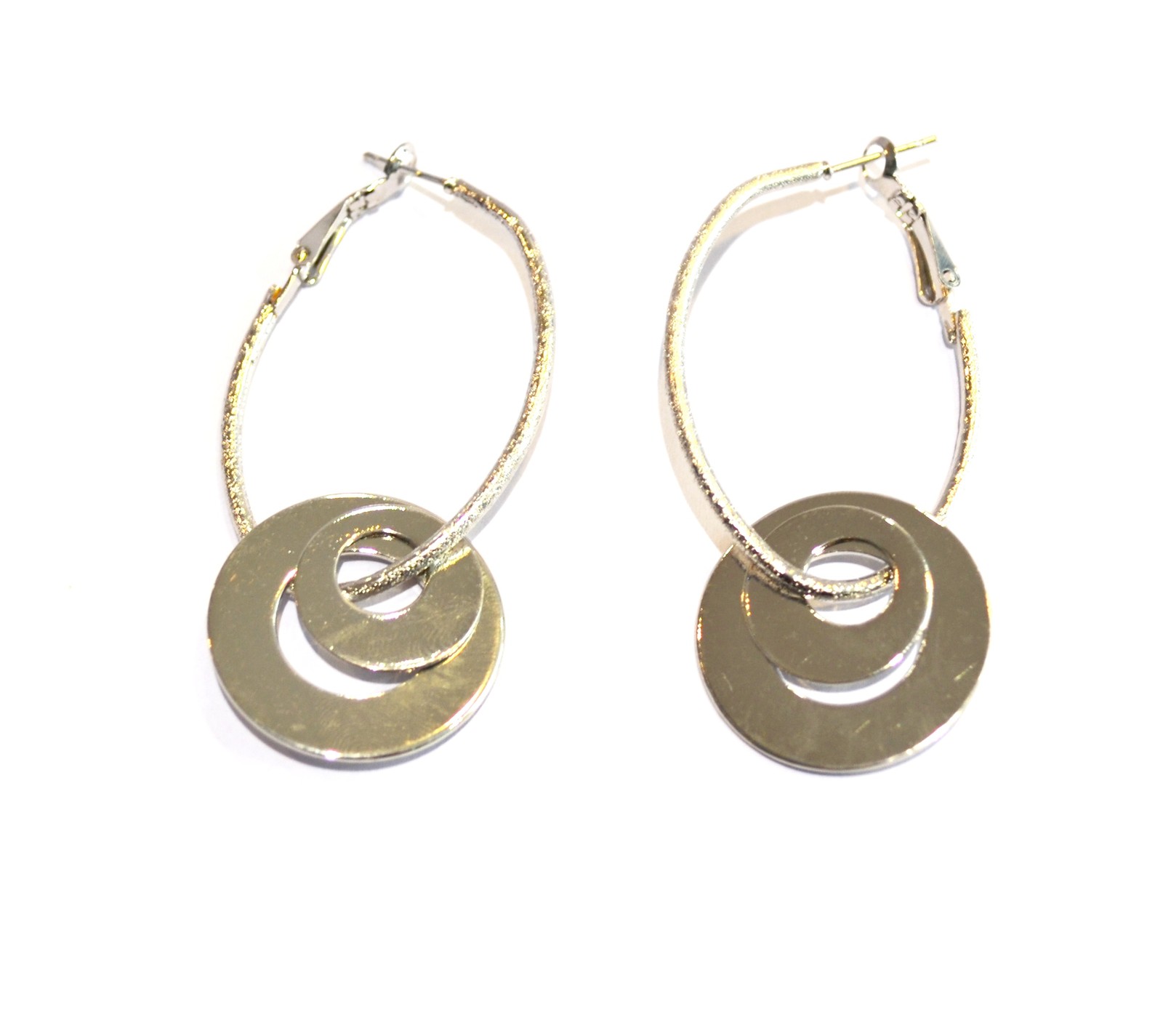 silver hoop earrings Jewelry