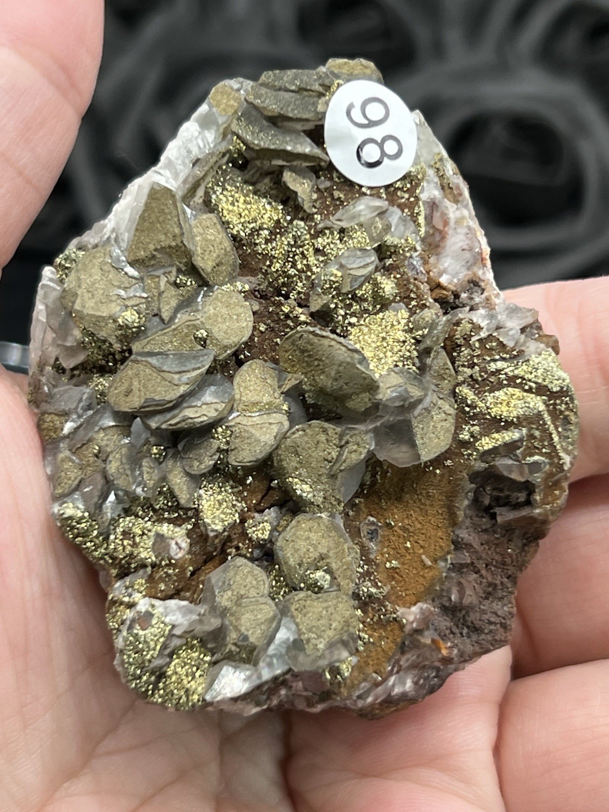 Natural Pyritic “Benz Coin” Calcite Specimen great Formation Free ship & Gift